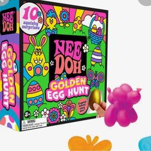 Golden Egg Hunt Squishy Toy Set - Pink and Orange